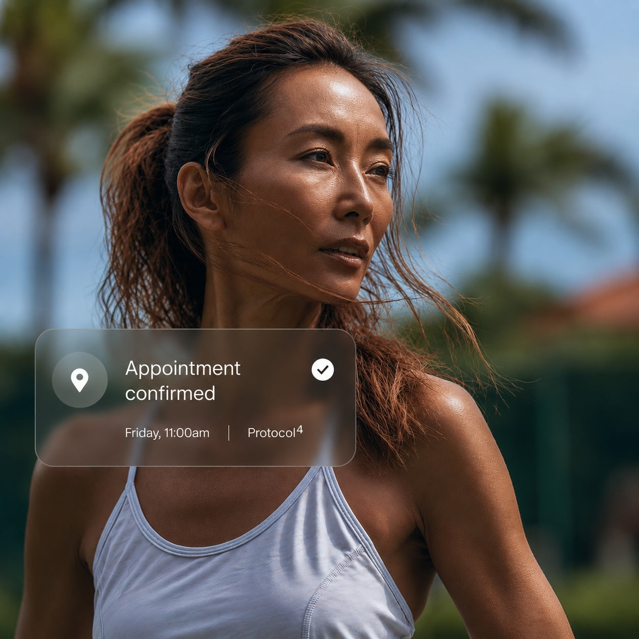 Protocol4 appointment confirmation for a personalized health assessment