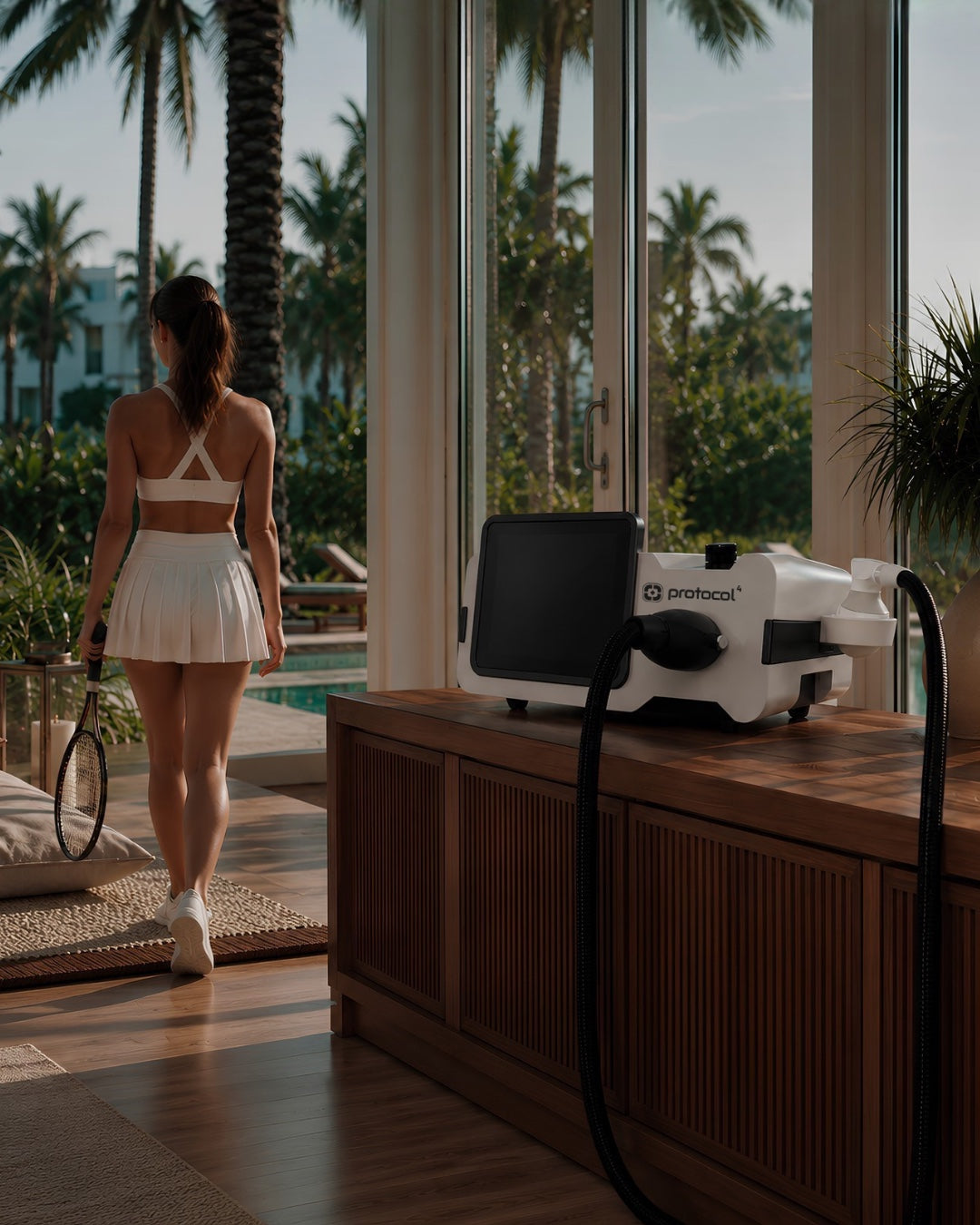 A Protocol⁴ wellness experience beside the pool