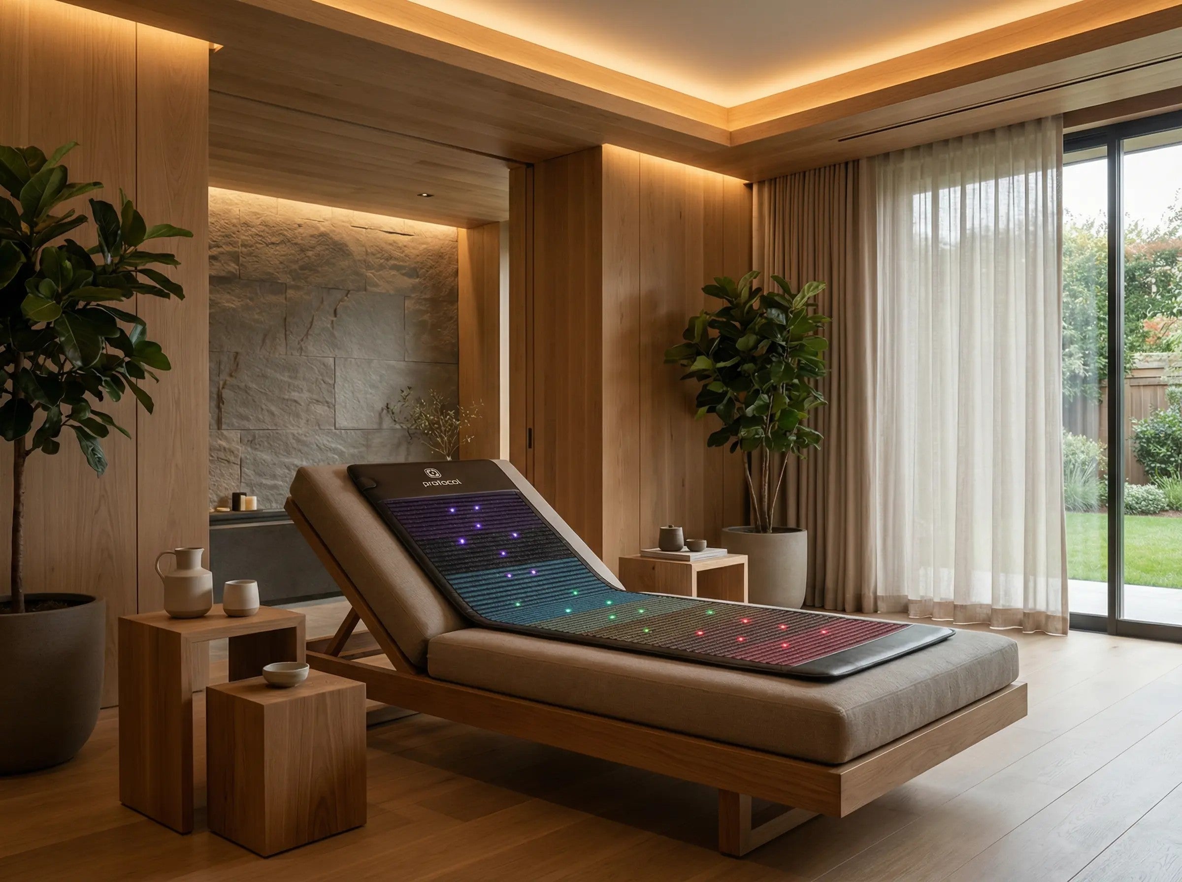 PEMF recovery lounge design by Protocol4 and DiMare Design