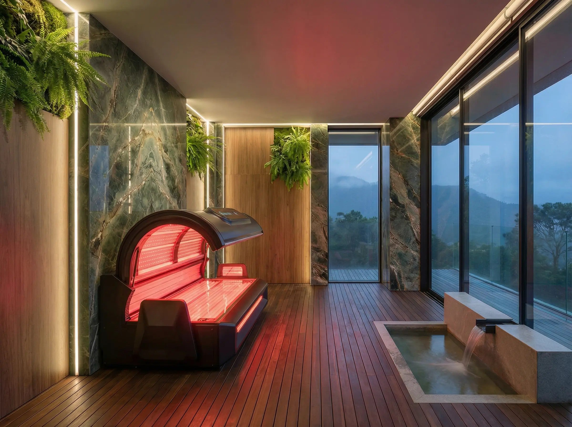 Integrated technology and environment lounge design